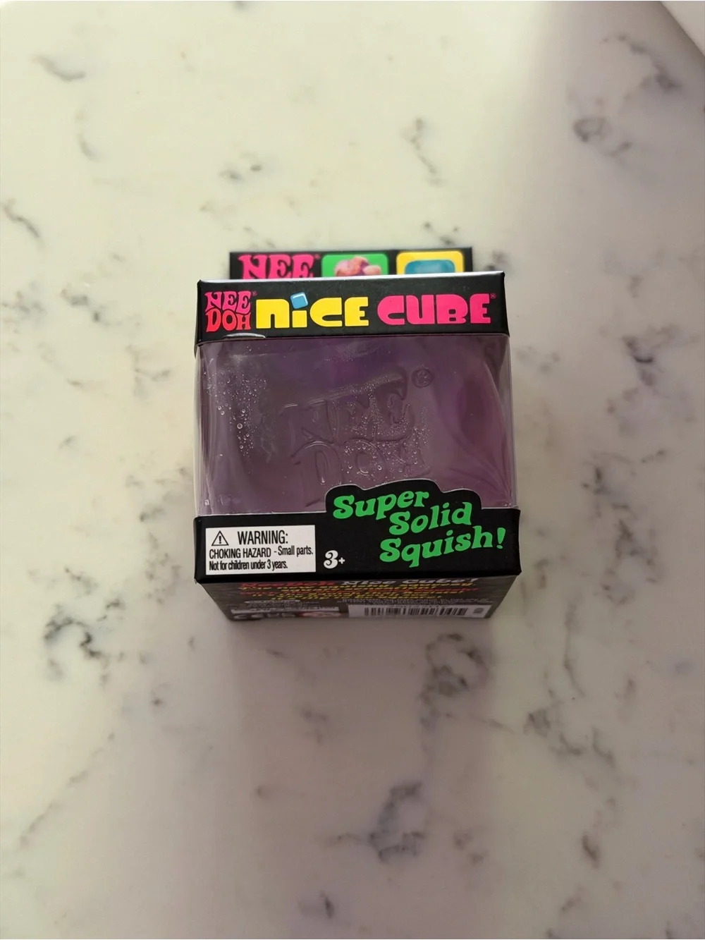 Needoh Nice Cube Super Solid Squishy- Purple